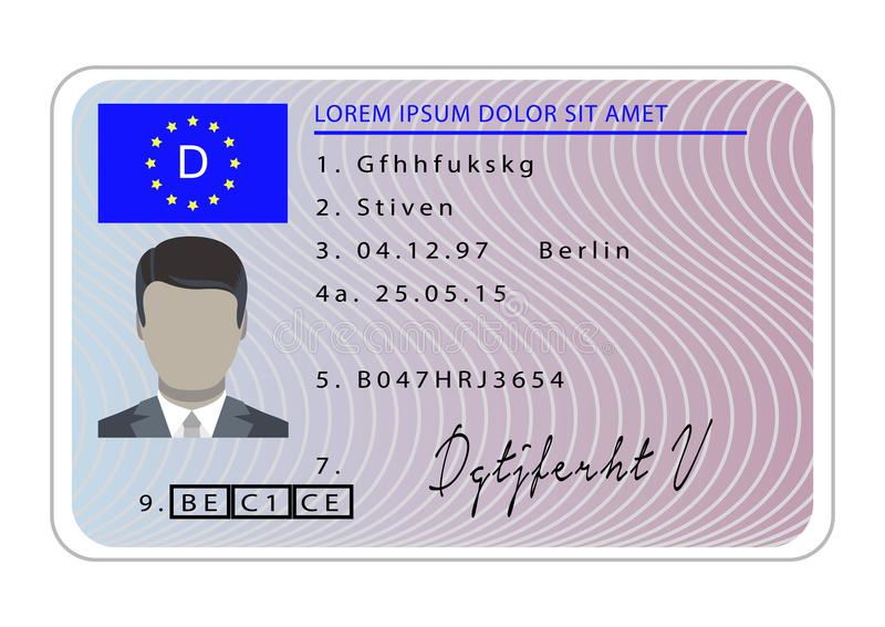 germany-driver-license-card-cartoon-styl